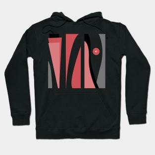 Abstract Dancing - Salmon and Gray #minimal #art #design #kirovair #buyart #decor #home Hoodie